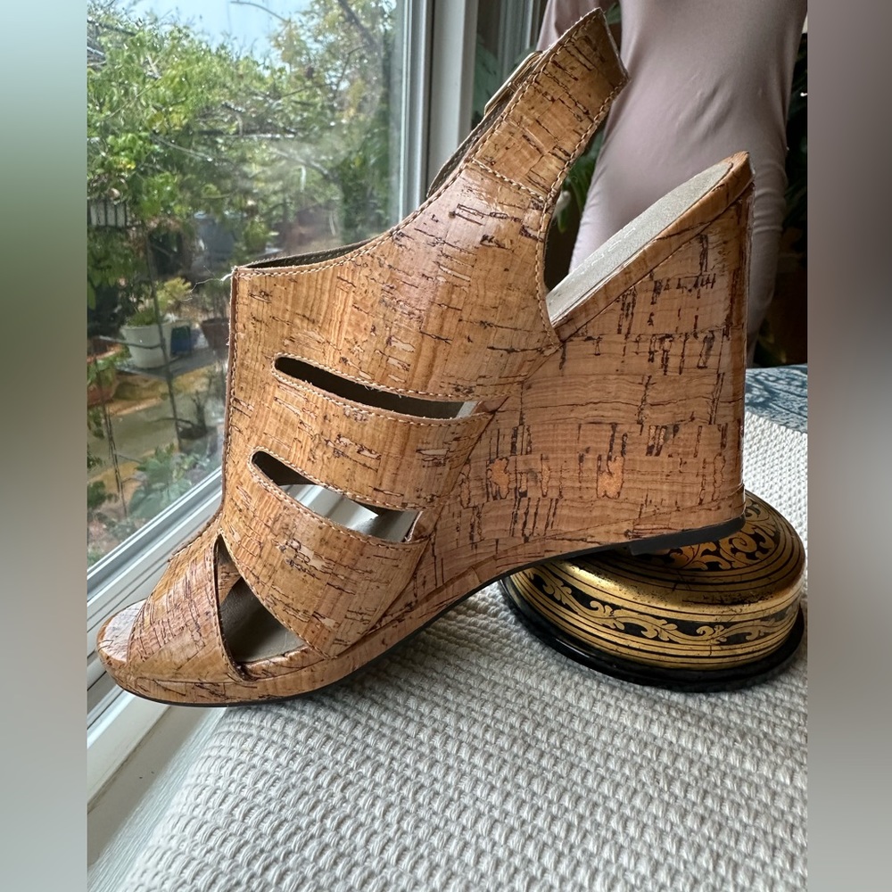 Donald Pliner Haddi cork 4” wedges